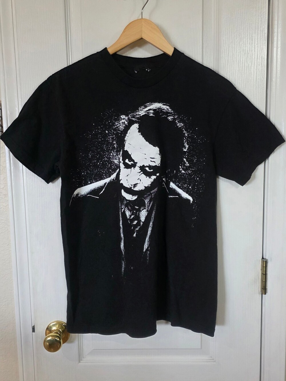 Vintage Joker Dark Knight, Heath Ledger Tshirt Sz M black